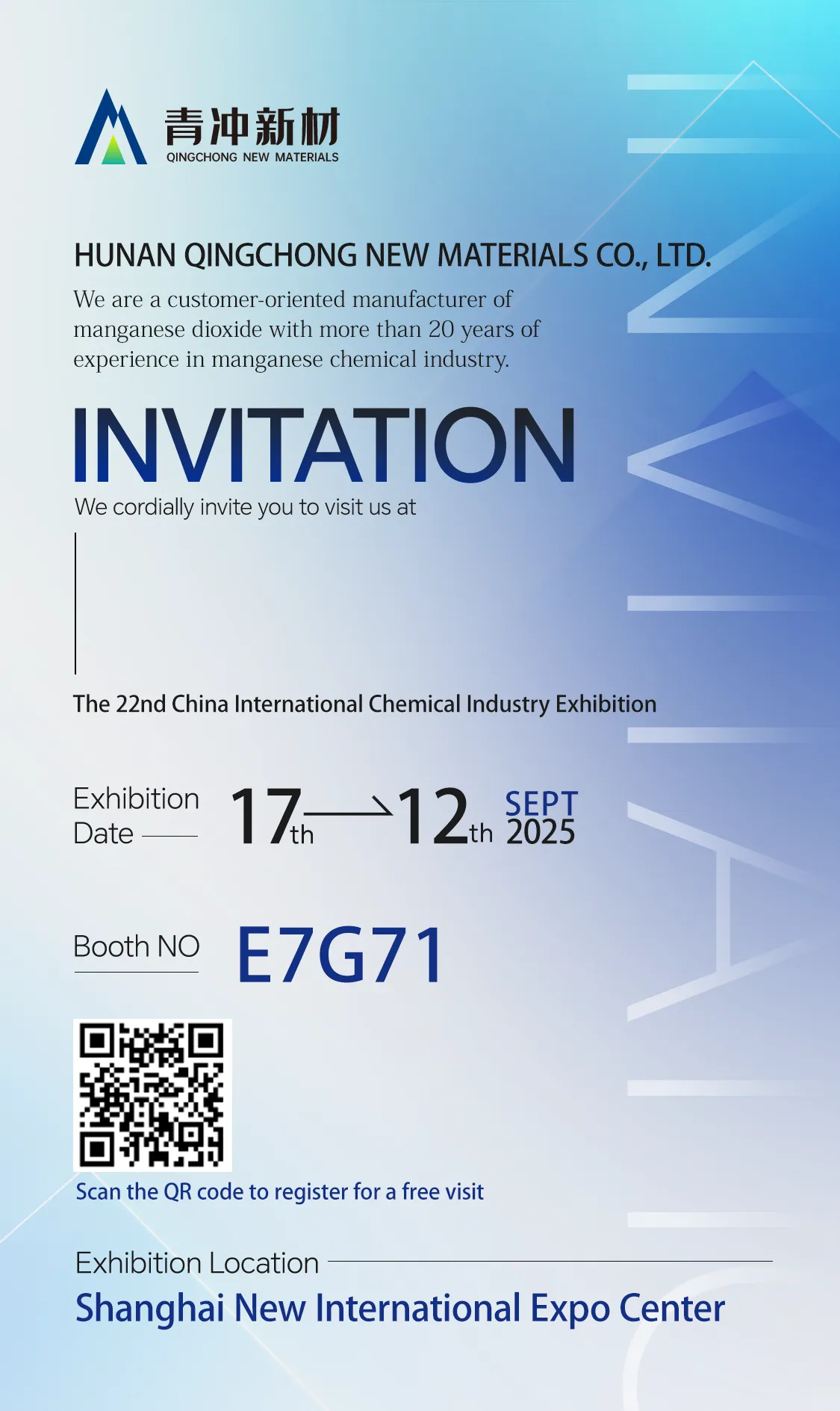 Invitación a la 22ª Exposición Internacional de la Industria Química de China